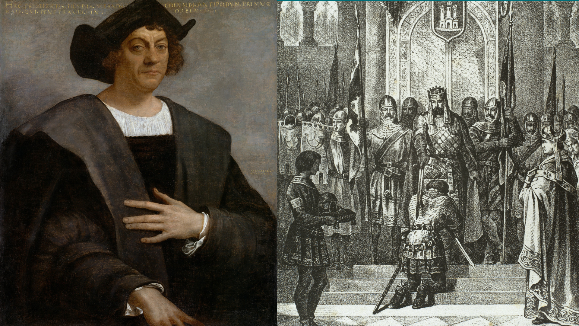 Christopher Columbus and King Alfonso IX